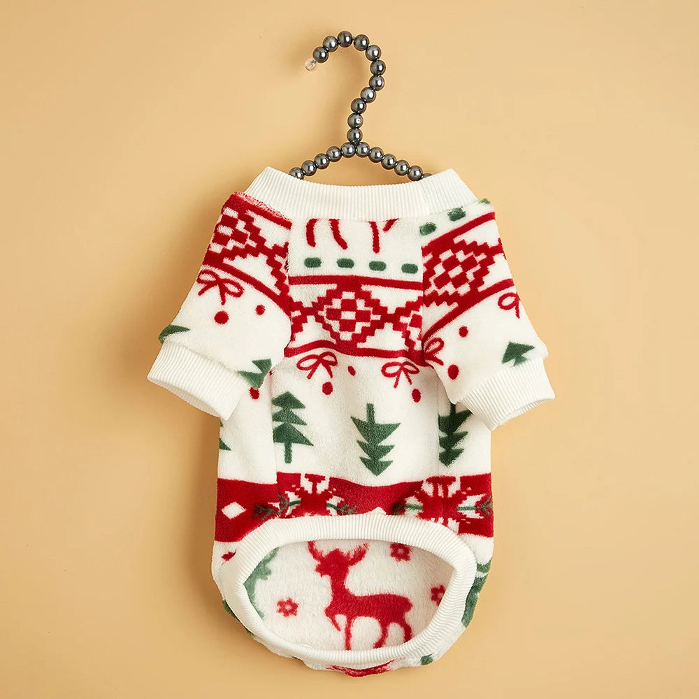 the COZY CHALET PET HOODIE - Winter Warm Puppy Dog Christmas Clothes, National Style Pet Sweater for Small Dogs, Chihuahua Pinscher Pullovers, Mascotas Hoodies