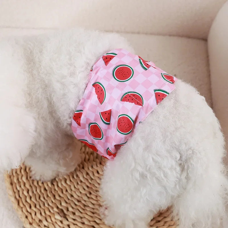 Washable Male Dog Physiological Pants Reusable Sanitary Underwear Belly Wrap Band Cotton Diaper For Large Small Medium Dog