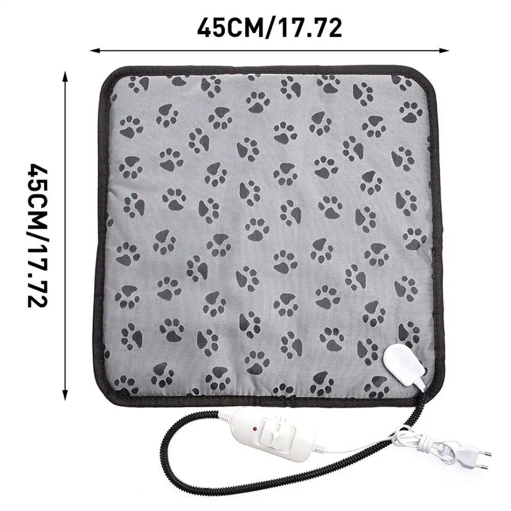 Pet Electric Blanket Winter Warming Pad Cat Dog Heated Nest Waterproof Warmer Power-Off Protection Bite-Resistant Mat Bed