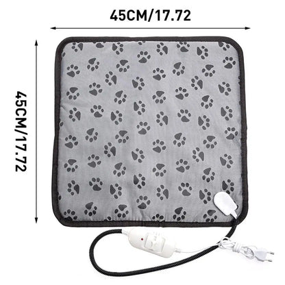 Pet Electric Blanket Winter Warming Pad Cat Dog Heated Nest Waterproof Warmer Power-Off Protection Bite-Resistant Mat Bed