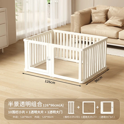 Minimalist Style Pet Supplies Pet Store Doghouse Acrylic Fence Small Pet Dog Interior Decoration Transparent Isolation Pet Bed