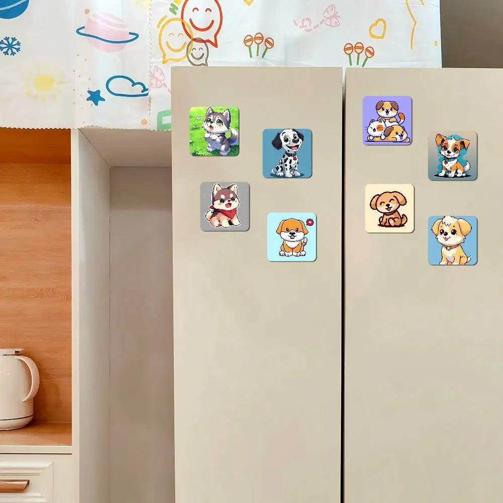 Dog Cartoon Personalized Fridge Magnets Magnetic Refrigerator Memorial Gifts For Kitchen Office Locker Travel Home Deco