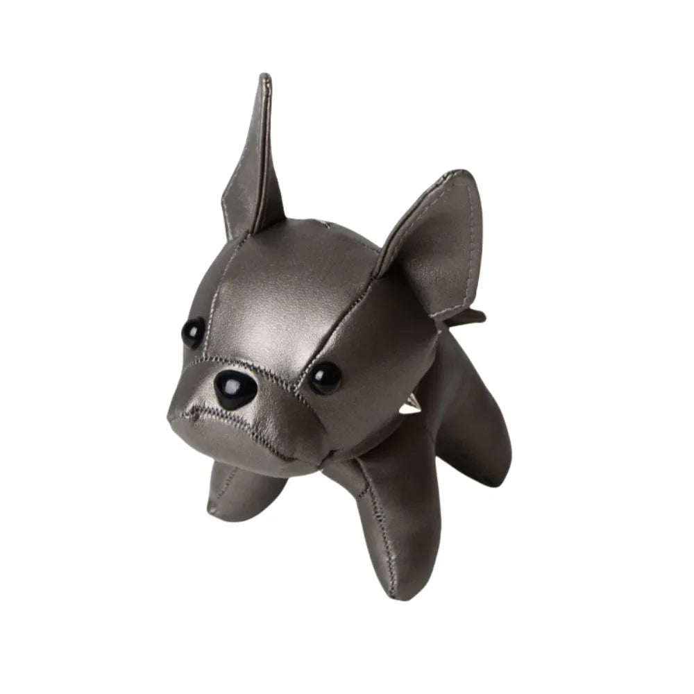 Kawaii Cute Chubby Leather Keychain French Bulldog Charm Dog Dolls Bag Hanging Exquisite Dog Pendant Friend