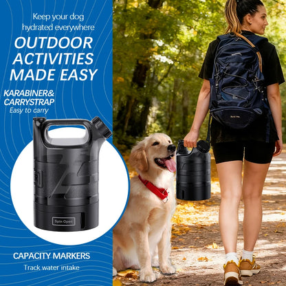 Portable 2.6L Dog Water Bottle, Large Capacity Hydration Flask for Outdoor Sports and Pet (Cat & Dog) Drinking Bottle