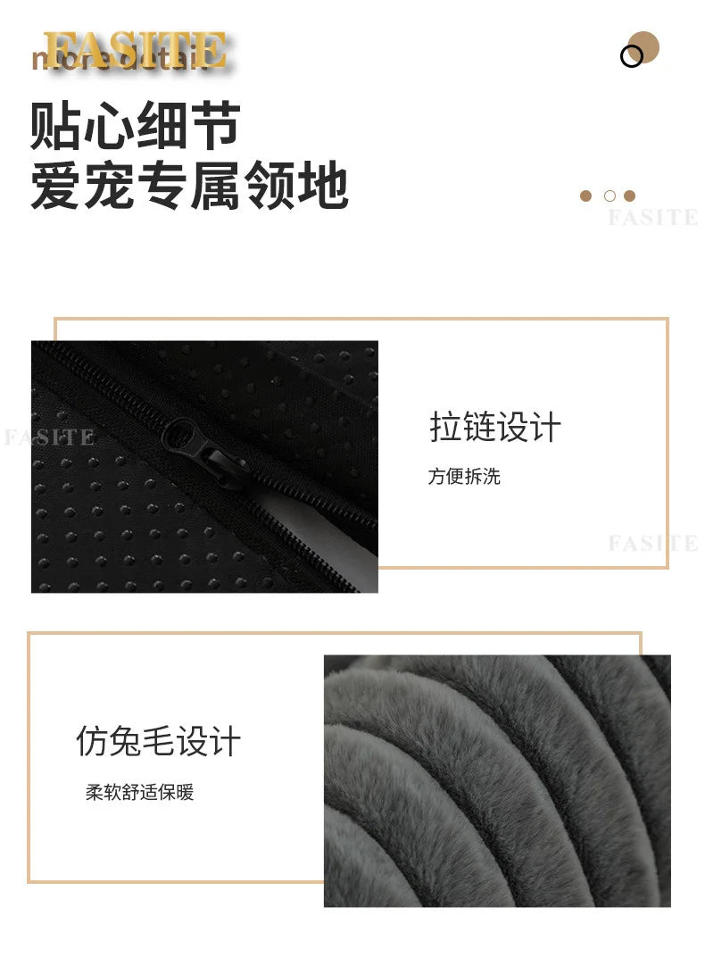 2025 Cross-border new product pet litter winter warm large dog kennel pet mat cat litter dog bed dog mat