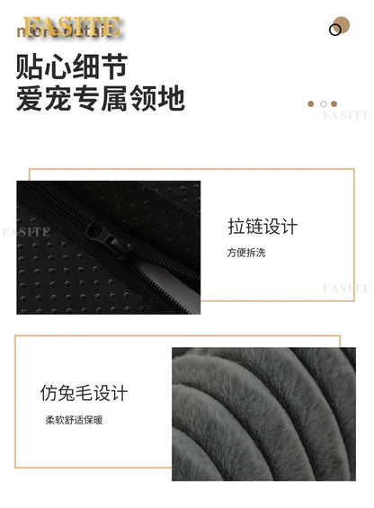 2025 Cross-border new product pet litter winter warm large dog kennel pet mat cat litter dog bed dog mat