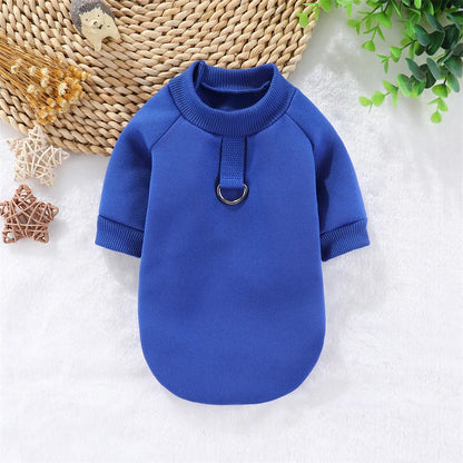 Dog Hoodies Clothes Winter Solid Pet Clothing Sweater For Small Dogs York Puppy Hoodies Costume Black Blue Red Pet Sweatshirt XL