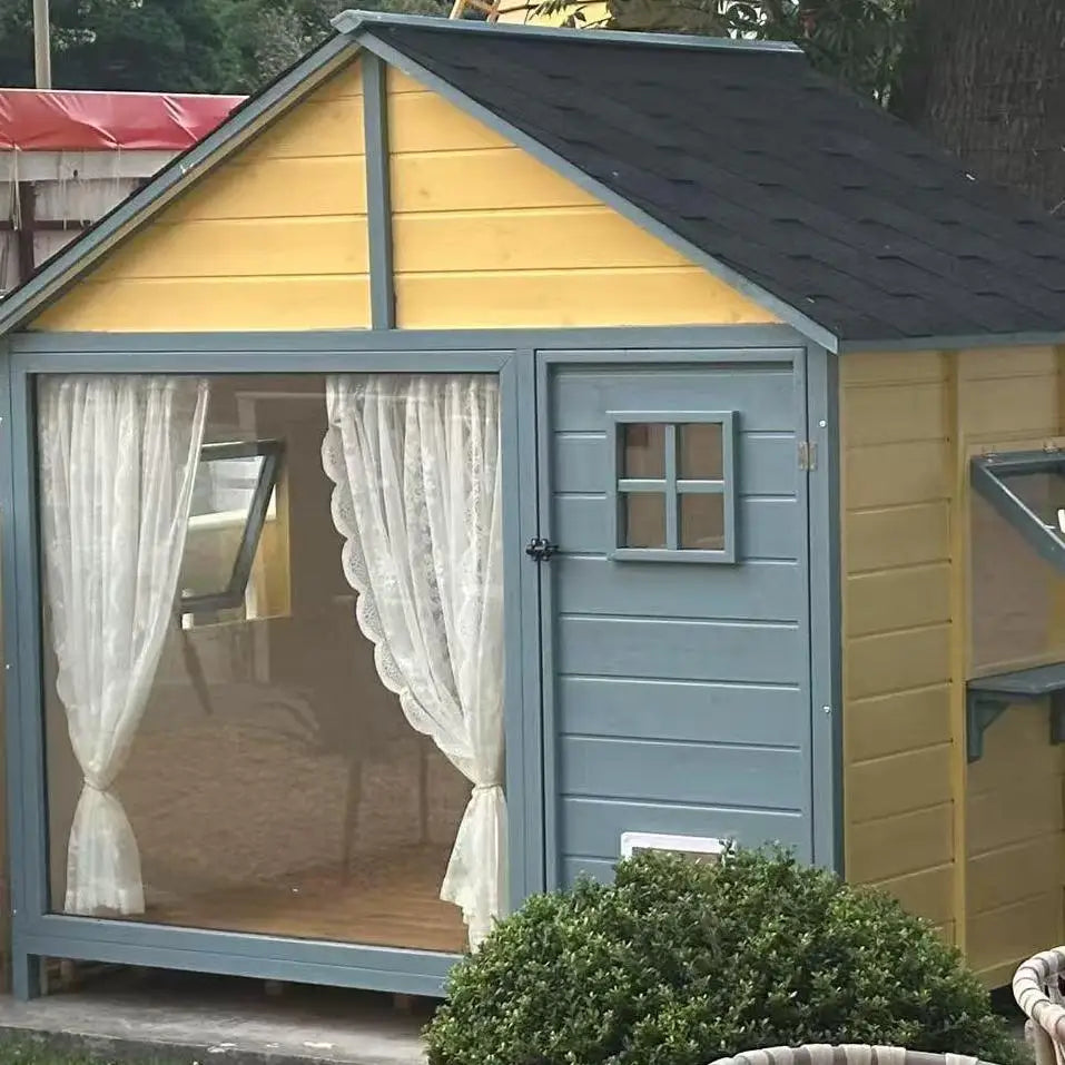 Outdoor chalet preservative wood garden house kindergarten toy simple tool room mobile flower room outdoor dog house