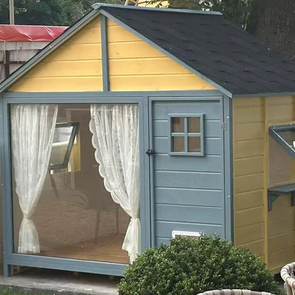 Outdoor chalet preservative wood garden house kindergarten toy simple tool room mobile flower room outdoor dog house