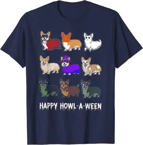 the HAPPY CORGI - Corgi in Pocket Funny Crazy Dog Lover Gift T-Shirt, Kawaii Ramen Cute Anime Dog-Corgi Japanese Noodles Dark Tees Halloween Costume