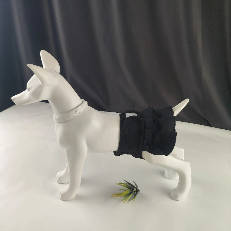 Female Dog Skirt Edge Physiological Pants Washable And Reusable Anti-Harassment Pet Dog Diaper Pants