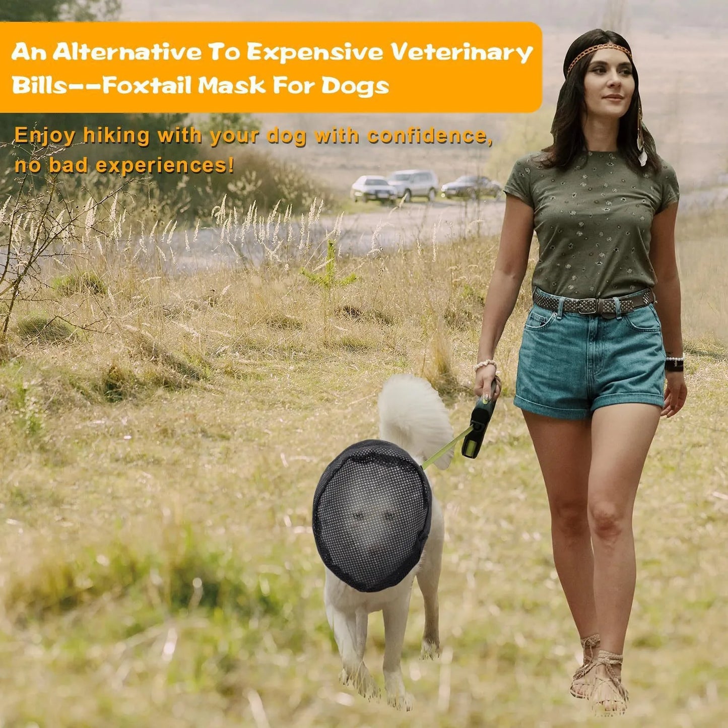 Dog Protection Masks Prevent Pet Facial Injuries And Are Suitable For Outdoor Adventures On Hiking Trips With Protect