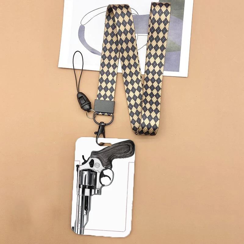 Cat and dog pattern Bank Credit ID Card Student Bus Card Holders Storage Protective Shell Pendant