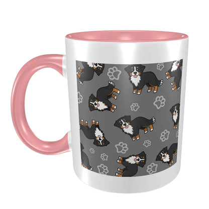 Bernese Mountain Dog Mug Funny Ceramic Coffee Cups Tea Mugs Milk Cup Drinkware Gifts for Woman Man