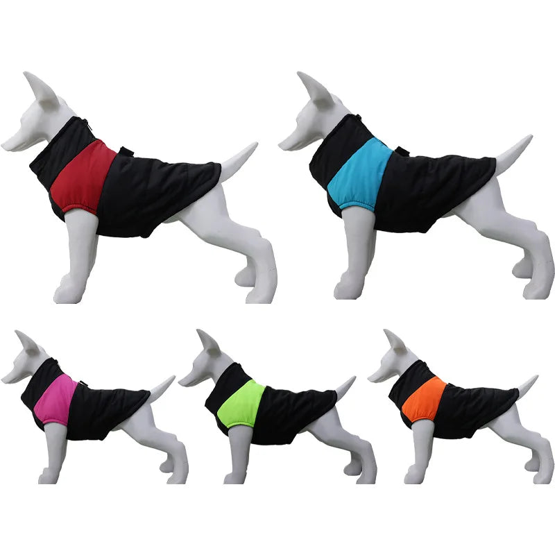 Winter Pet Clothes Warm Big Dog Coat Puppy Clothing Waterproof Vest Jacket For Small Medium Large Dogs Golden Retriever