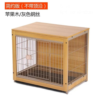 Wholesale Decorative Crates Wooden Stainless Steel Heavy Duty Pet Cage Furniture Dog Kennels Stackable Dog Cages
