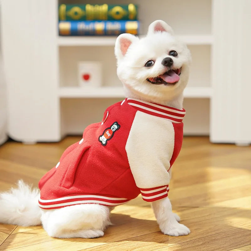 Puppy Coat With D Ring Outdoor Jacket for Small Medium Dog Button Fleece Clothing for Roppa Perro Sport Suit for Cat Wholesale