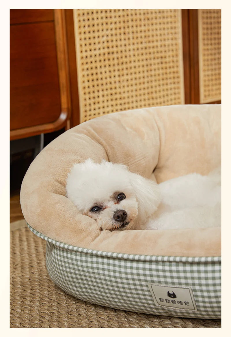 All-Season Convertible Pet Bed - Thermal Pet Sofa Mat for Teddy Dogs & Small Breeds Plush Cushion Soft Cat Bed Sofa