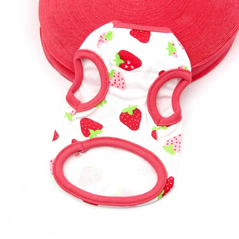 the COOLBARK SUMMER TEE - Dog Clothes Summer Thin Dog Vest T-Shirt, Print Dog Cute Outfits, Chihuahua, Pet Clothing, French Bulldog, Pug Costumes, Puppy Shirts