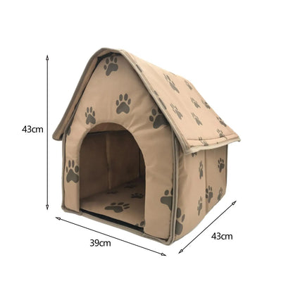 the PAW TENT - Pet Warm & Comfortable Footprint Dog Kennel, Indoor Winter/Summer House