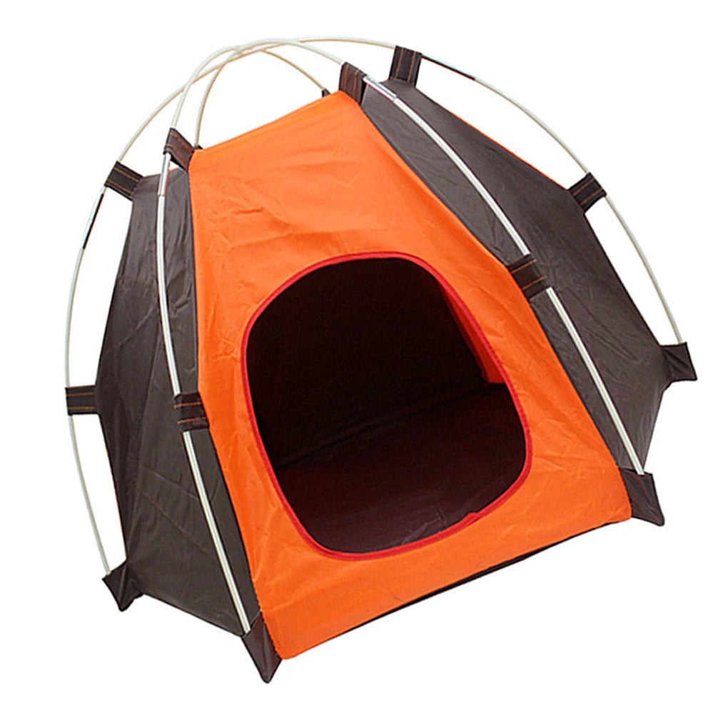 the DOG CAMPER - Oxford Pets House, Washable Dog/Cat Playing Bed, Puppy Tent Thickened Tents