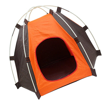 the DOG CAMPER - Oxford Pets House, Washable Dog/Cat Playing Bed, Puppy Tent Thickened Tents