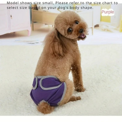 Washable Dog Diapers Physiological Pant Female Puppy Panties Shorts Underwear Cotton Female Dog Diper Panties Dog Cat Clothes