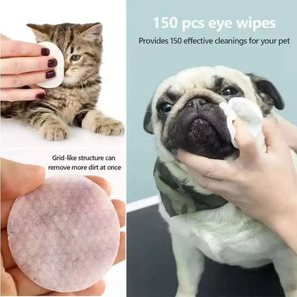 the EYE BOOGER BE GONE - Natural Ingredients Pet Cleaning Wipes, Botanical Essences Moisturizing Care for Nourishing Pets' Eyes, Removing Eye Crust