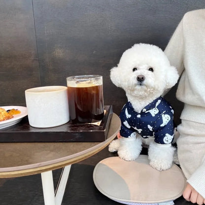 the SNUGGLEBEAR OUTDOOR COAT - Waterproof Cotton Jacket with Bear Print, Warm Winter Coat, Four-Legged Dog Clothes, Chihuahua, Poodle, Bichon Puppy Accessories