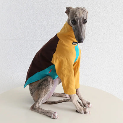 8colors Italian Greyhound Hound Two-Legged Clothes Fashionable Multicolor Soft Comfortable Elastic Fashion Patchwork Dog Clothes