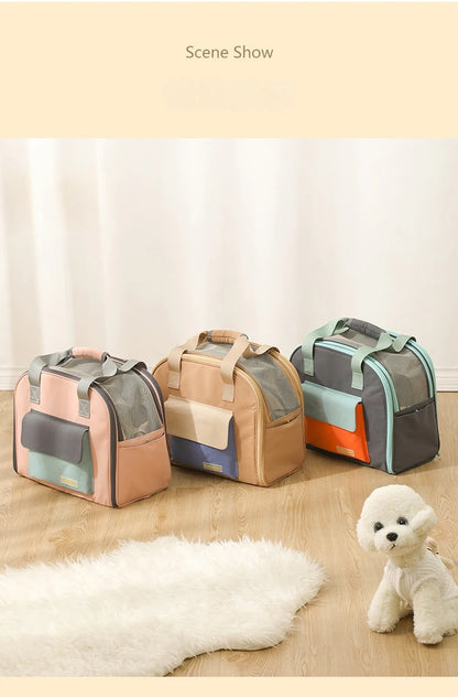 Multifunctional Pet Bag Cats and Dogs  Comfortable Breathable Shoulder Bag  Pet Carrier Dog Backpack Puppy Handbag Weight＜4KG