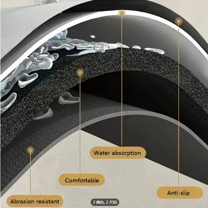 VIKAMA Bone-Shaped Pet Mat Feeding Mat Diatom Mud Carpet Cute Cartoon Floor Mat Waterproof And Dirt-Resistant Home Decoration