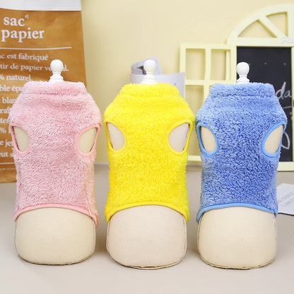 Soft Flannel Small Dog Clothes Winter Warm Puppy Cat Sweater Coat Chihuahua Pet Clothing Jumpsuit for Small Medium Dogs Yorkie