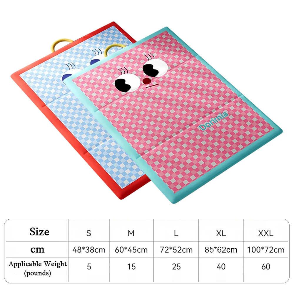 Foldable Chic Pet Bed - Cute Portable Dog Cat Mat for Indoor & Outdoor Use Soft  Washable Pad for Puppy Kitten Small Pet