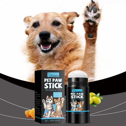 the PET PAW STICK - Pet Paw Balm, Helps Soothe and Protect Dry Cracked Noses/Paws with Natural Dog Paw Oil, Moisturizing Paw Protectant Pet Care