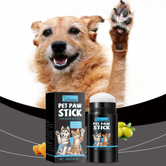 the PET PAW STICK - Pet Paw Balm, Helps Soothe and Protect Dry Cracked Noses/Paws with Natural Dog Paw Oil, Moisturizing Paw Protectant Pet Care