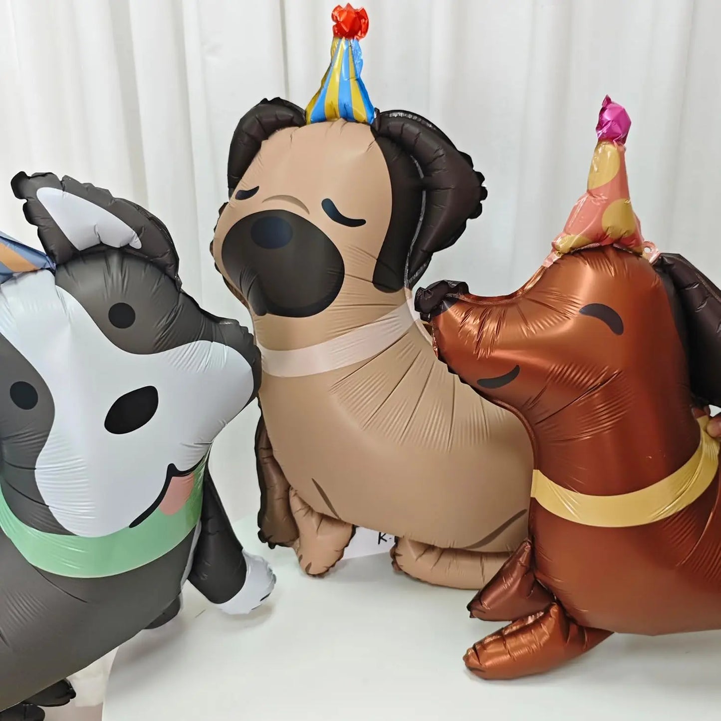 Dog Balloon Dog Birthday Balloon Cute puppy Foil Mylar Balloons for Kids dog themed Birthday Baby Shower Pet Party Decorations