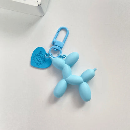 Cute Acrylic Cartoon Balloon Dog Keychains for Women Y2k Bag Pendant Couple Car Key Chains Jewelry Gift Decoration Accessories