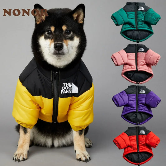 the DOG JACKET - The Dog Fans Winter Pet Dog Down Jacket, Clothes for Small/Medium Dogs, Warm Thick Dog Vest, French Bulldog/Puppy Coat