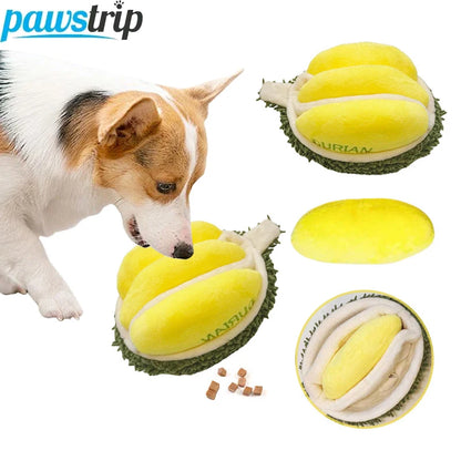 Interactive Dog Squeak Toys Plush Durian Pet Sniff Toy for Small Large Dogs Bite Resistant Puppy Sounding Toys Pet Supplies