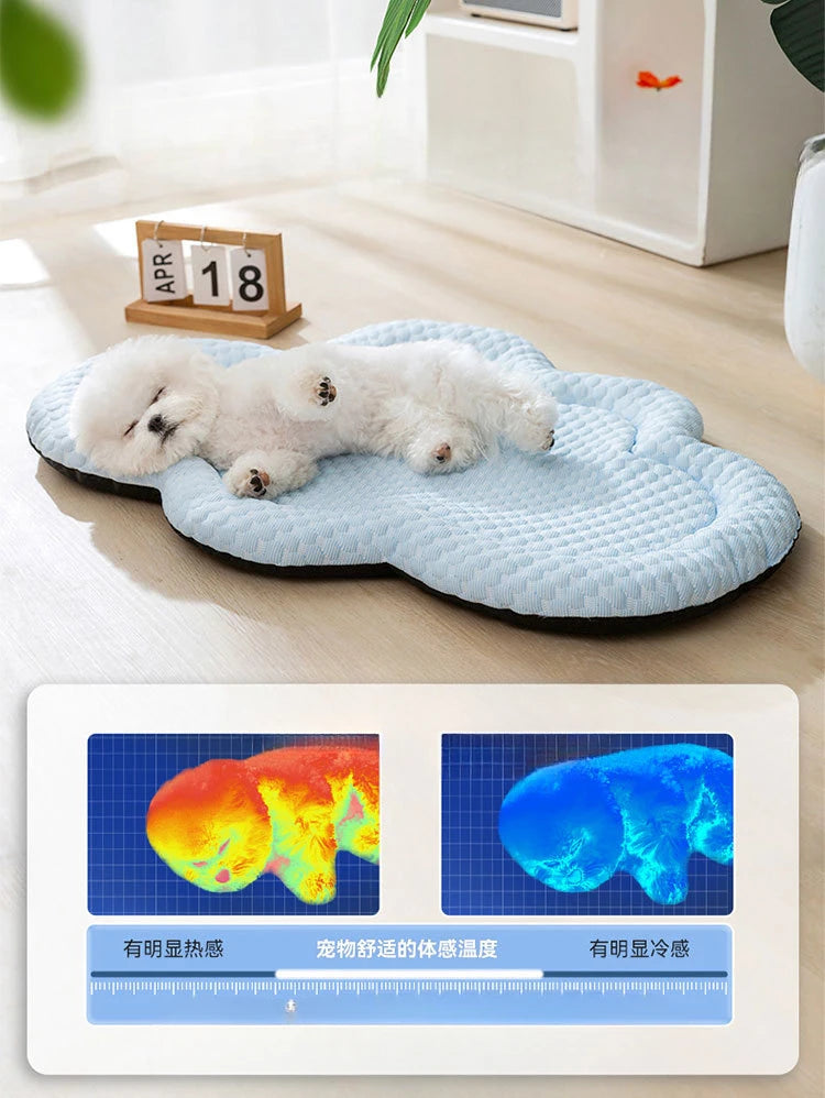 Cloud 3D Cool Cushion Soft and Cool Cushion Dog Cushion Teddy Small Dog Spring/Summer/Autumn Breathable Dog Nest Pet Bed