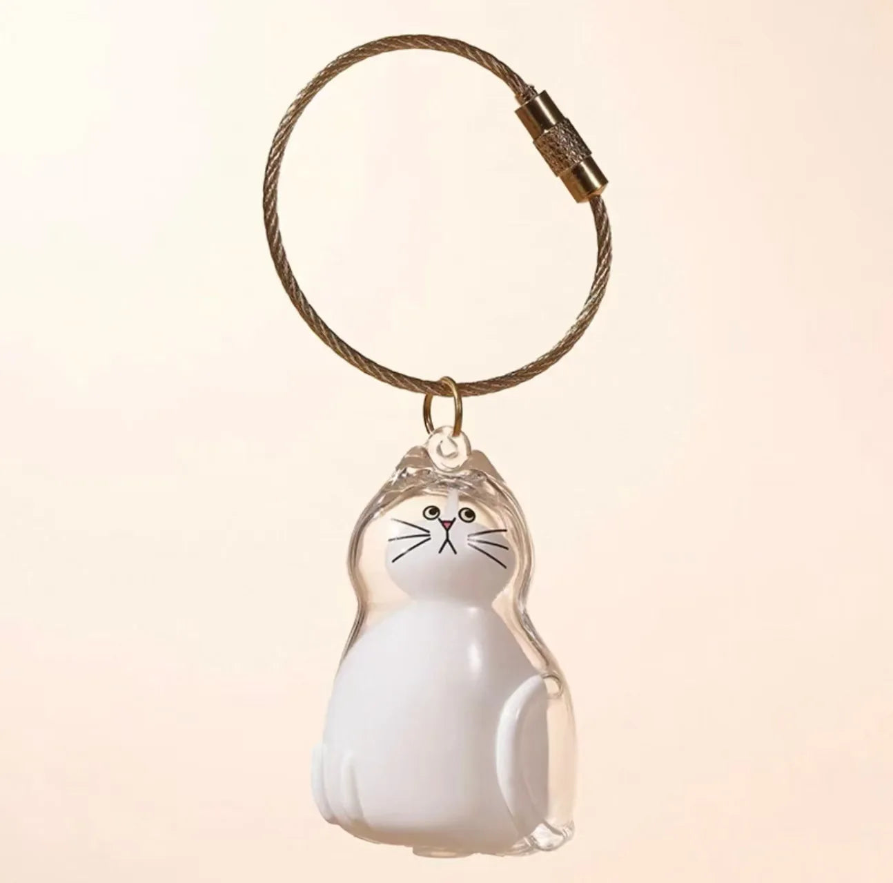 Dog Hair Storage Cute Pendant Keychain Bag Pendant Couple Car Key Chains Jewelry Souvenir Collection Gift Decoration Accessories