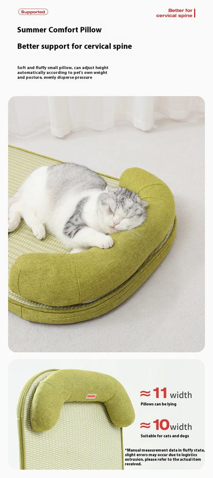 Pet mat, kennel mat, removable and washable cat ice pad, summer cooling dog sleeping floor mat pet ice pad