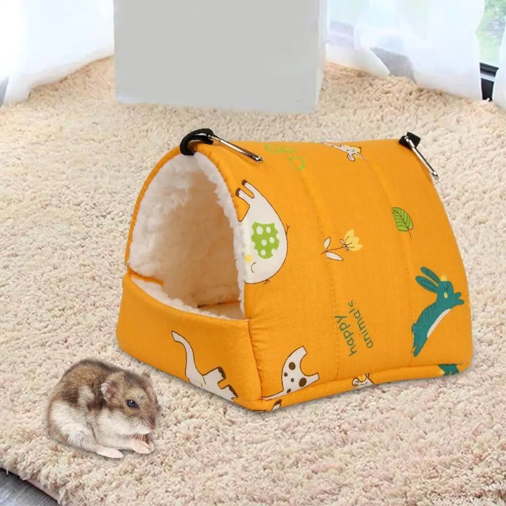 Soft House Nest For Parrot Ferret Squirrel Hamster Hammock Bed Hamster Sleeping Bed Guinea Pig Nest Warm Mat