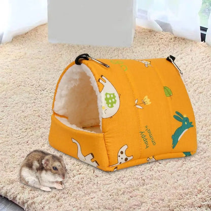 Soft House Nest For Parrot Ferret Squirrel Hamster Hammock Bed Hamster Sleeping Bed Guinea Pig Nest Warm Mat