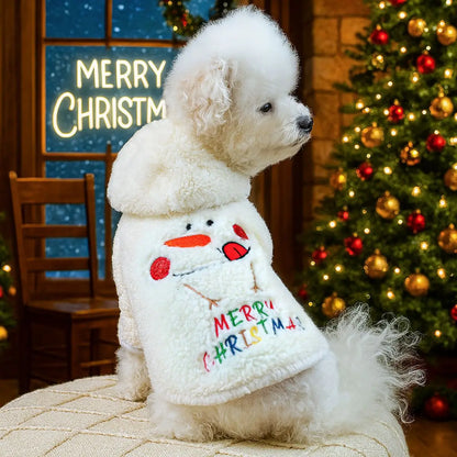 the SNOWPAW COZY SWEATER - Dog Christmas Clothes, Winter Warm Sweater, Pet Clothes for Small Dogs, Elk Santa Claus Dog/Cat Coat Hoodies, Christmas Dogs Costume