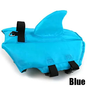Dog Life Jacket Shark Fin Puppy Life Jacket Adjustable Dog Swimming Safety Jacket with Handle Dog Surfing Vest