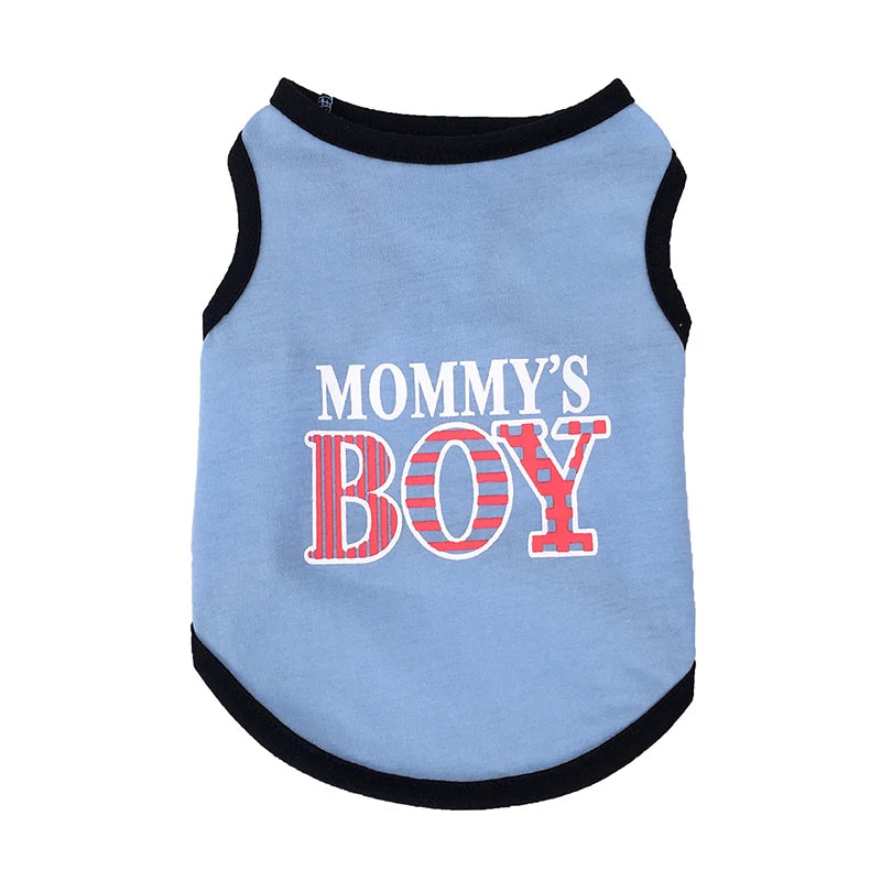 the TINYROYAL PET SHIRT - Princess Crown Dog Vest T-Shirt, Summer Cotton Pet Clothes for Small Dogs, Chihuahua/Poodle Shirts, Puppy Clothing, Prince