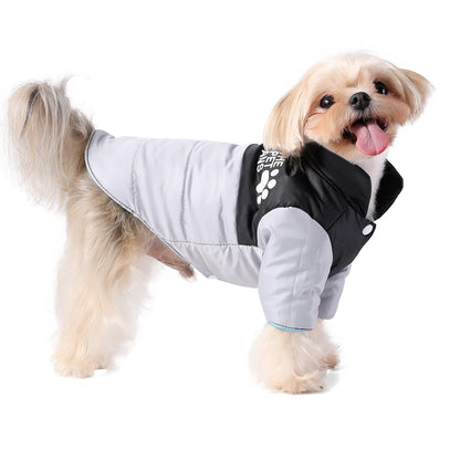 Reversible Dog Jacket For Small Medium Dogs Waterproof Pet Clothes For Winter Warm Pets Outfits Chihuahua Yorkshire Pug Costume