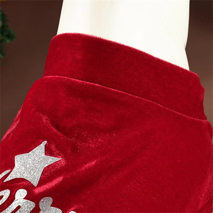 Christmas Big Dog Pullovers Autumn Winter Warm Pet Clothes for Medium Large Dogs Samoyed Husky Sweater mascotas Velvet Clothing